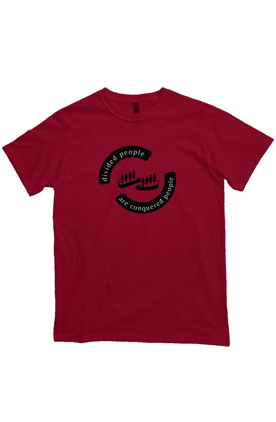 Organic Cotton T Shirt: Divided We Fall